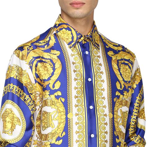 chemise manche courte versace|Chemises de luxe homme .